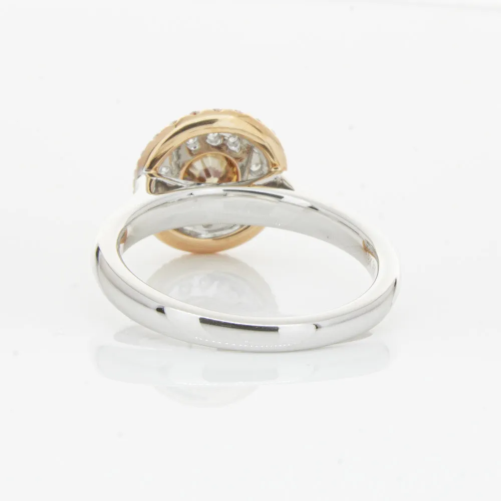 18ct White Gold .61ct Mocha Diamond Karnak Ring