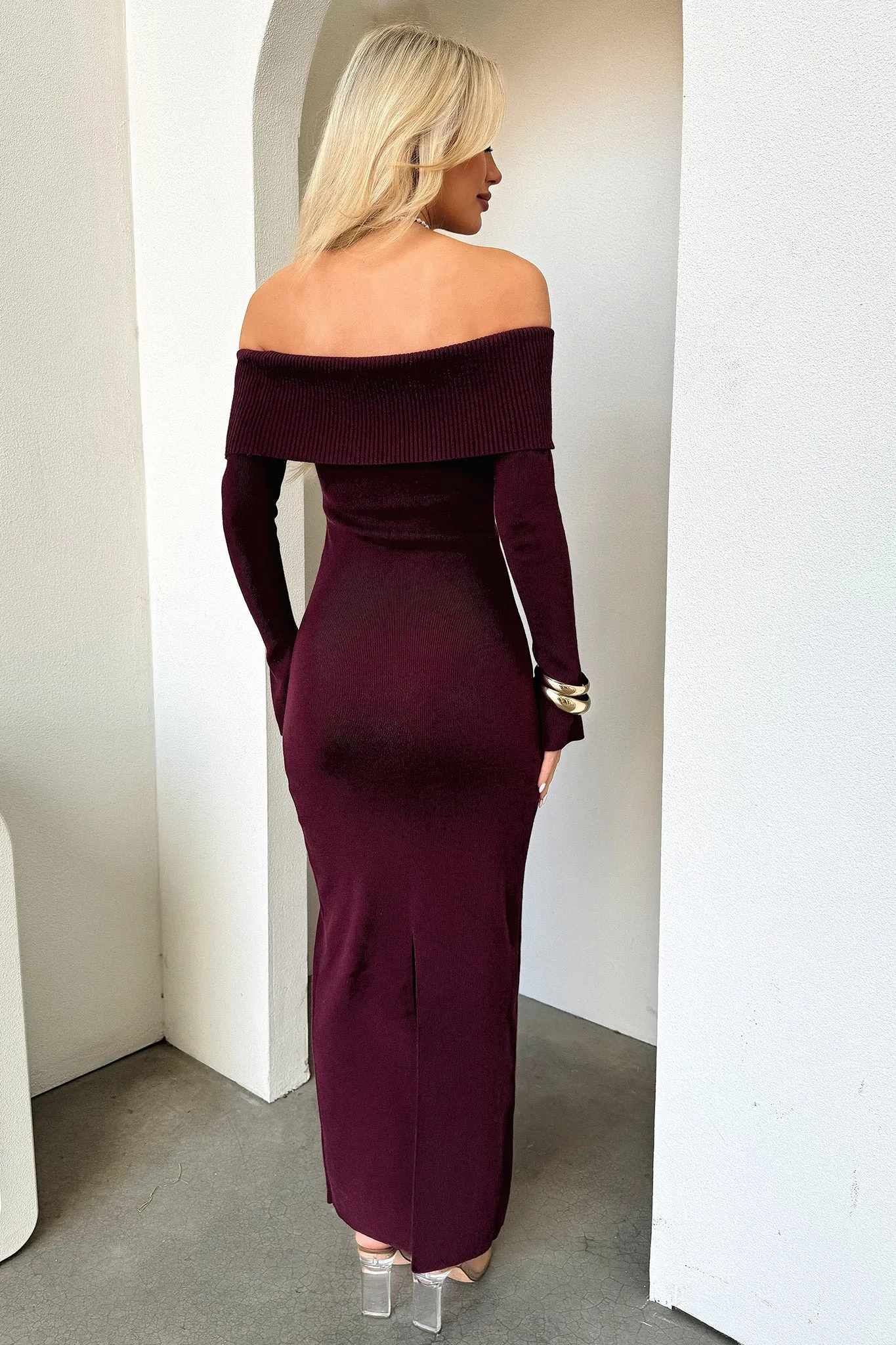 Aaliyah Maxi Dress - Burgundy