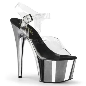 Adore-708 Silver Chrome, 7" Heels