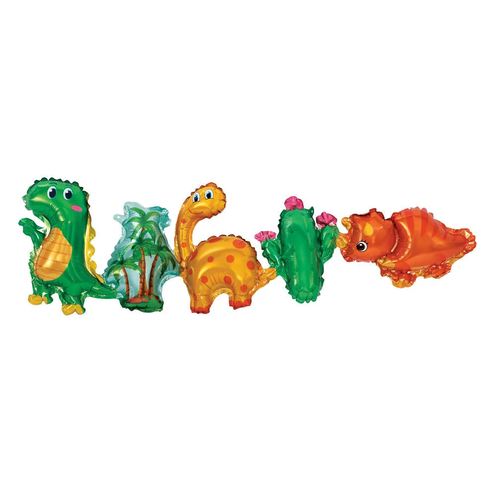 Air filled Dinosaurs Balloon Garland | 1ct