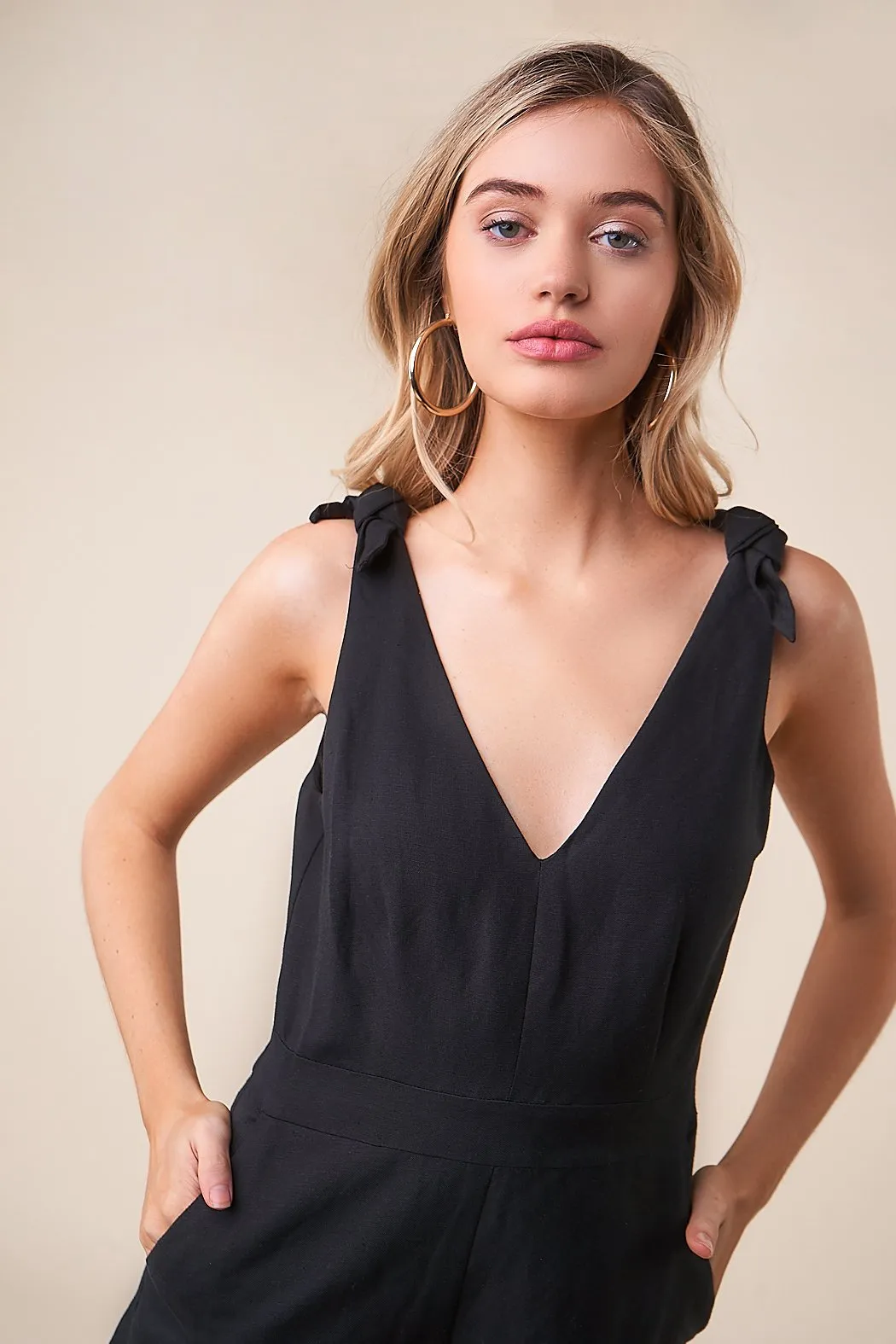 Alaina Tie Shoulder Romper