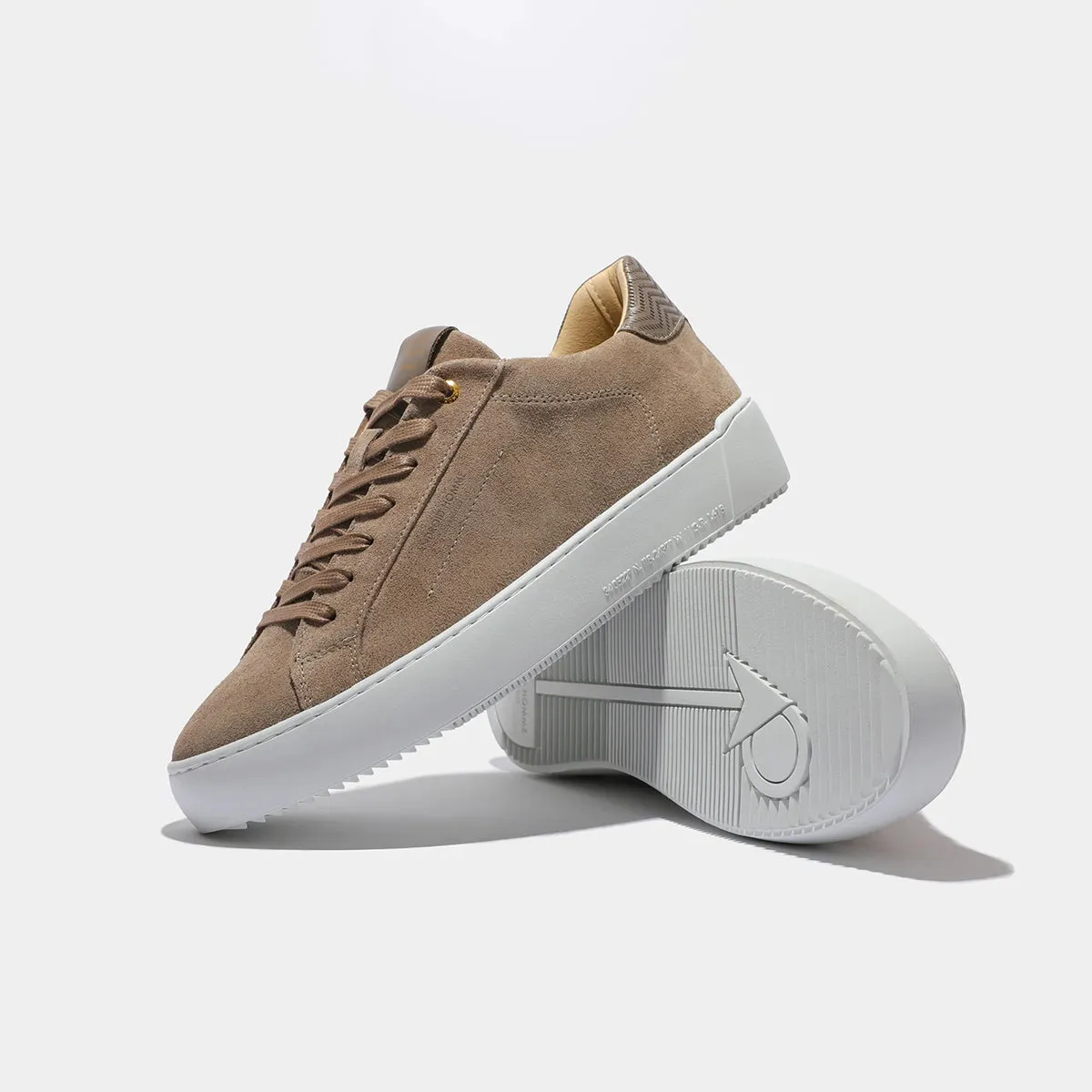 Android Homme - Zuma Suede Trainers in Taupe