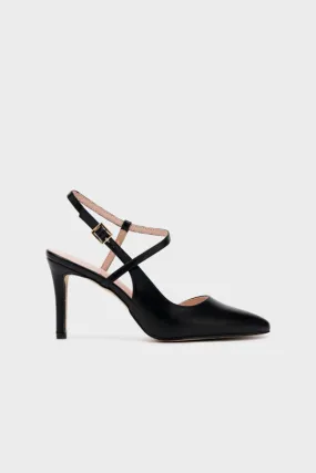 ANKLE STRAP SLINGBACK HEEL PUMP