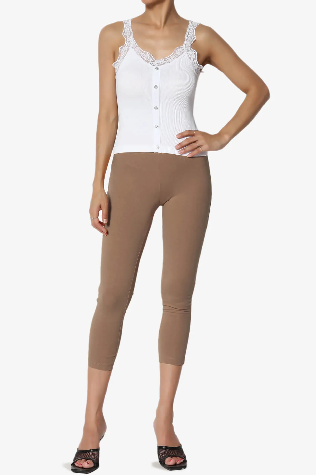 Ansley Luxe Cotton Capri Leggings PLUS