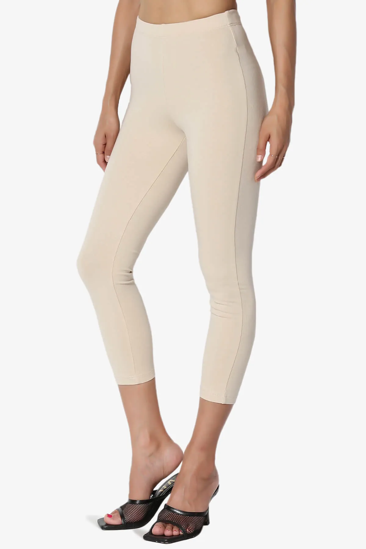 Ansley Luxe Cotton Capri Leggings PLUS