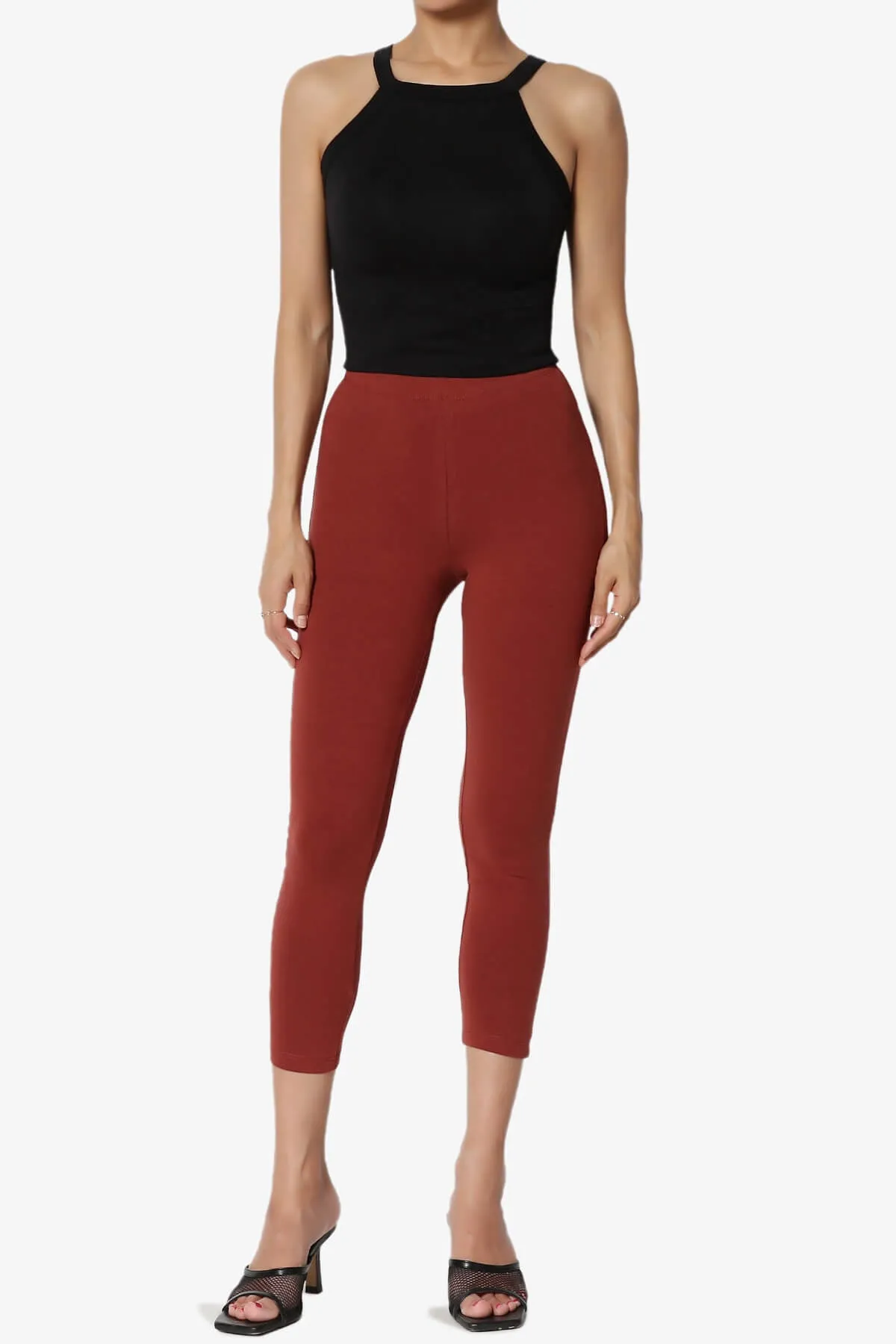 Ansley Luxe Cotton Capri Leggings PLUS