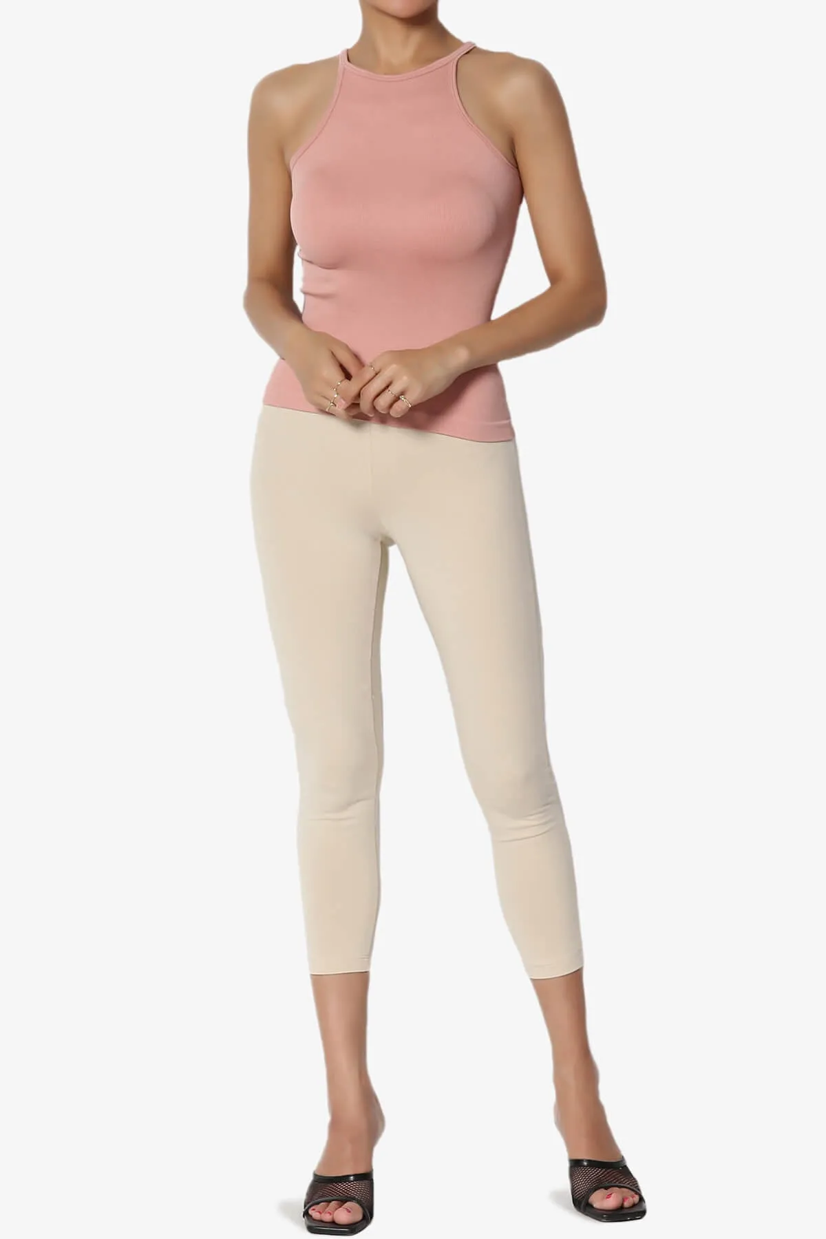 Ansley Luxe Cotton Capri Leggings PLUS