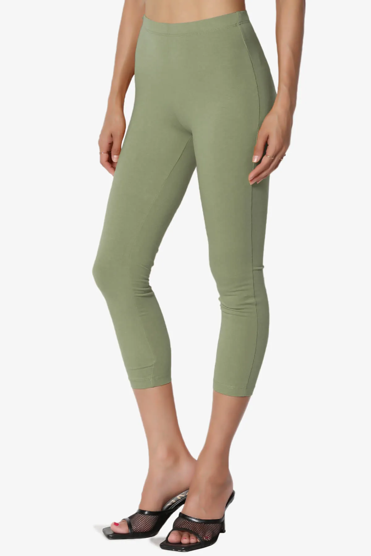 Ansley Luxe Cotton Capri Leggings PLUS