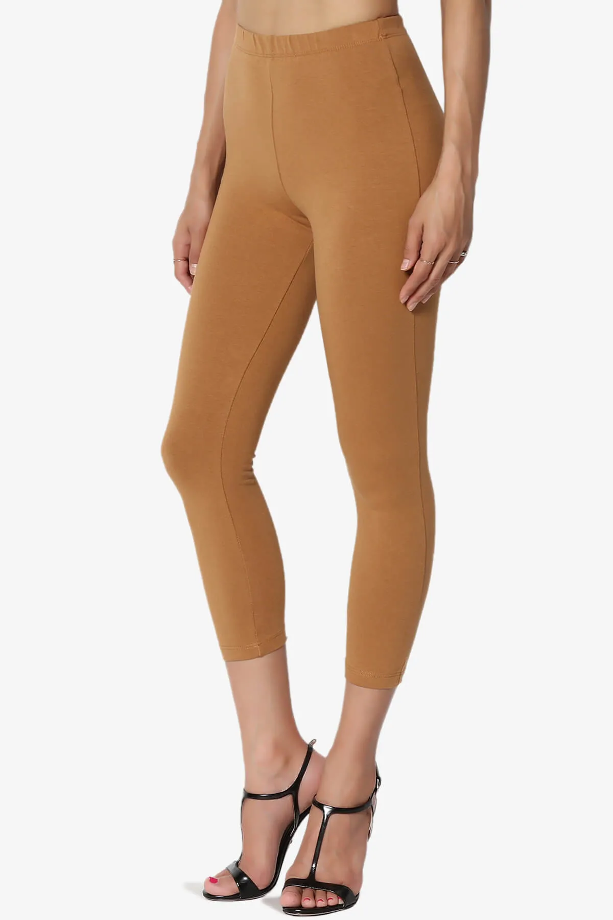 Ansley Luxe Cotton Capri Leggings PLUS