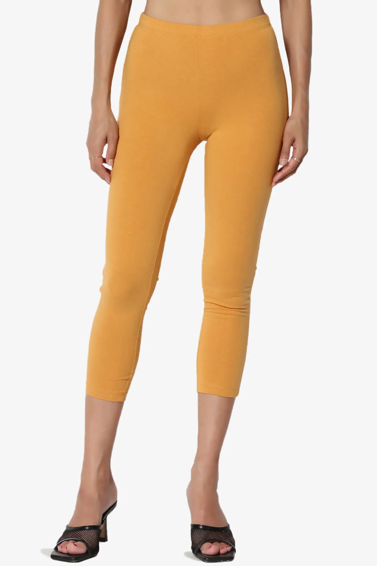 Ansley Luxe Cotton Capri Leggings PLUS