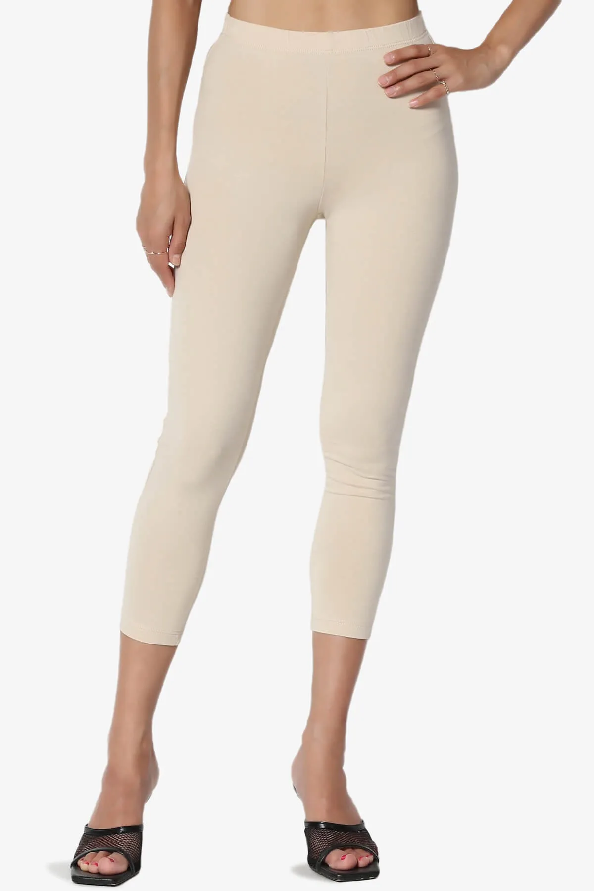 Ansley Luxe Cotton Capri Leggings PLUS