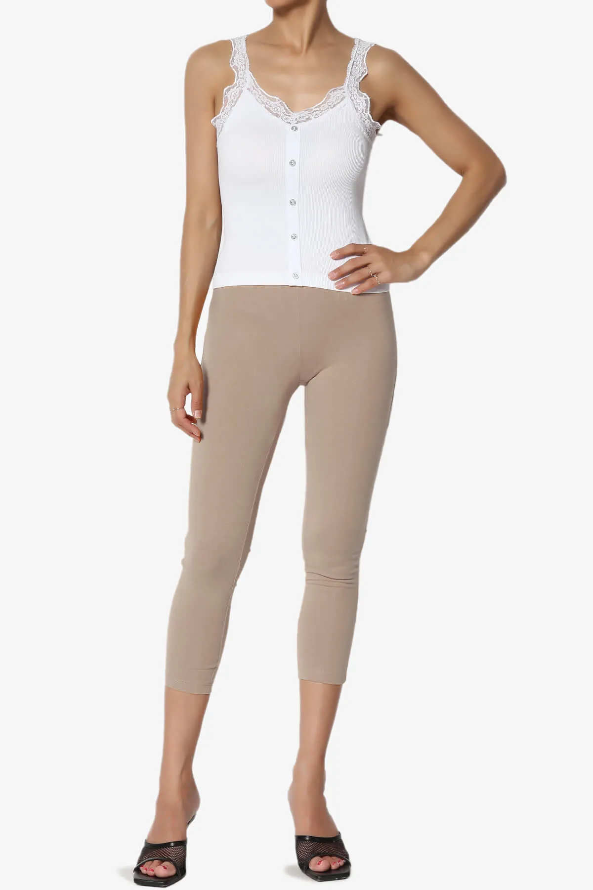 Ansley Luxe Cotton Capri Leggings PLUS