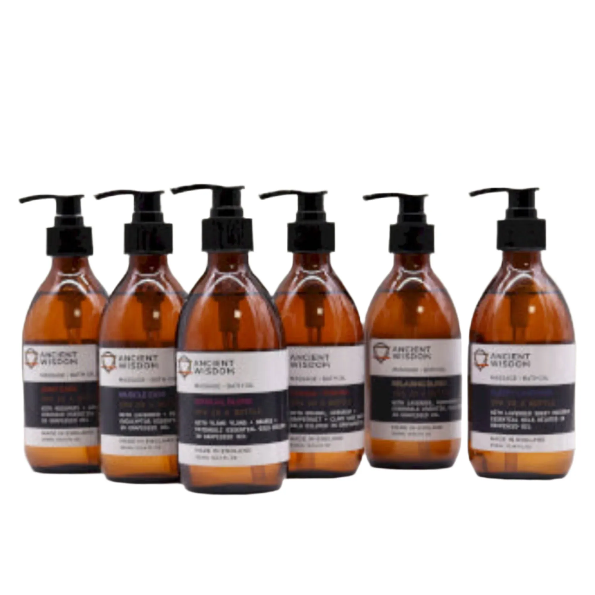 Aromatherapy Massage and Bath Oil Blends - 6 Varieties