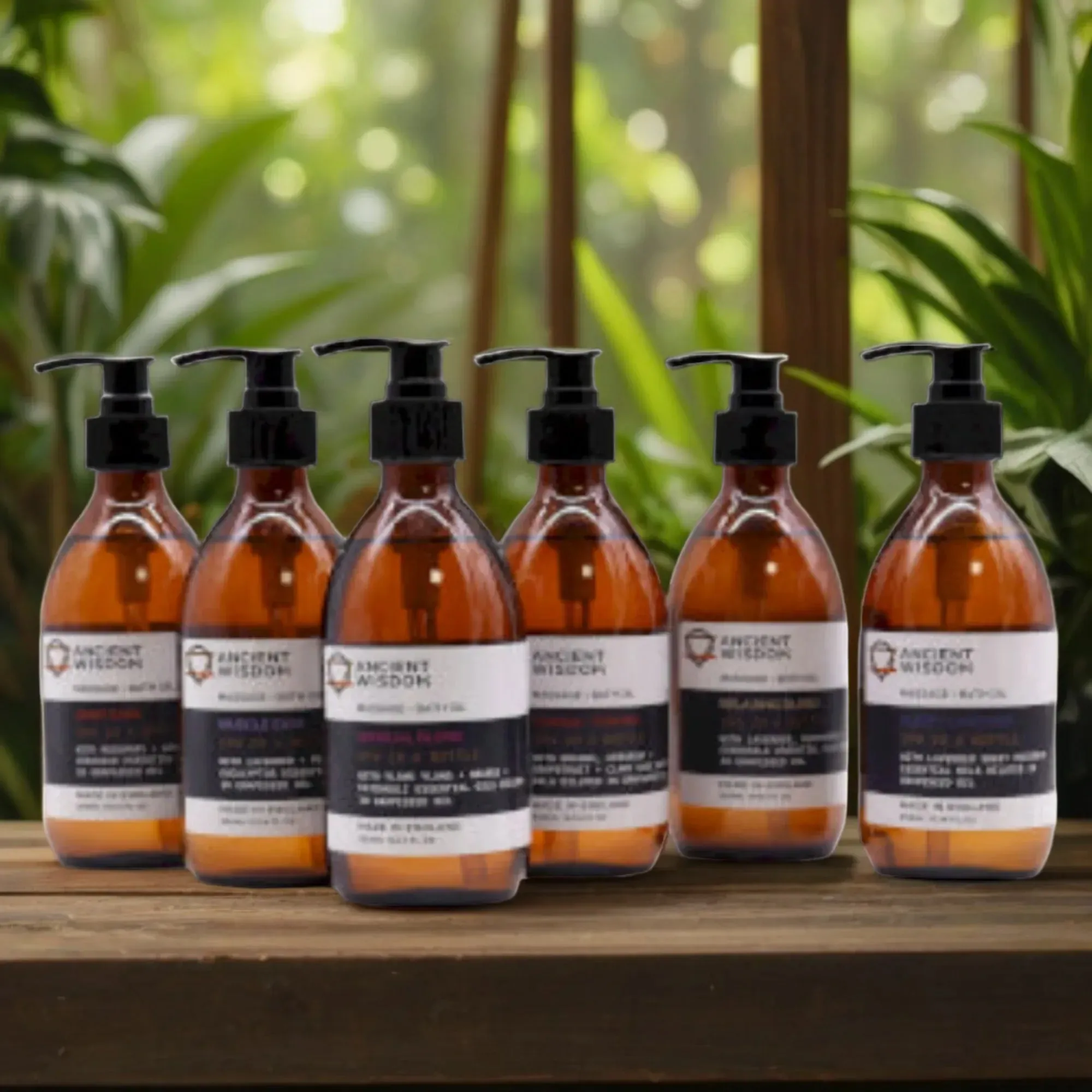 Aromatherapy Massage and Bath Oil Blends - 6 Varieties