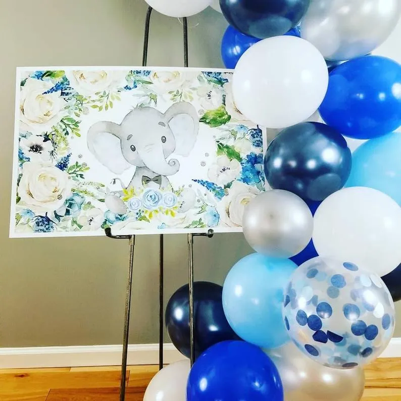 Balloon Garland Kit | Blue & Silver