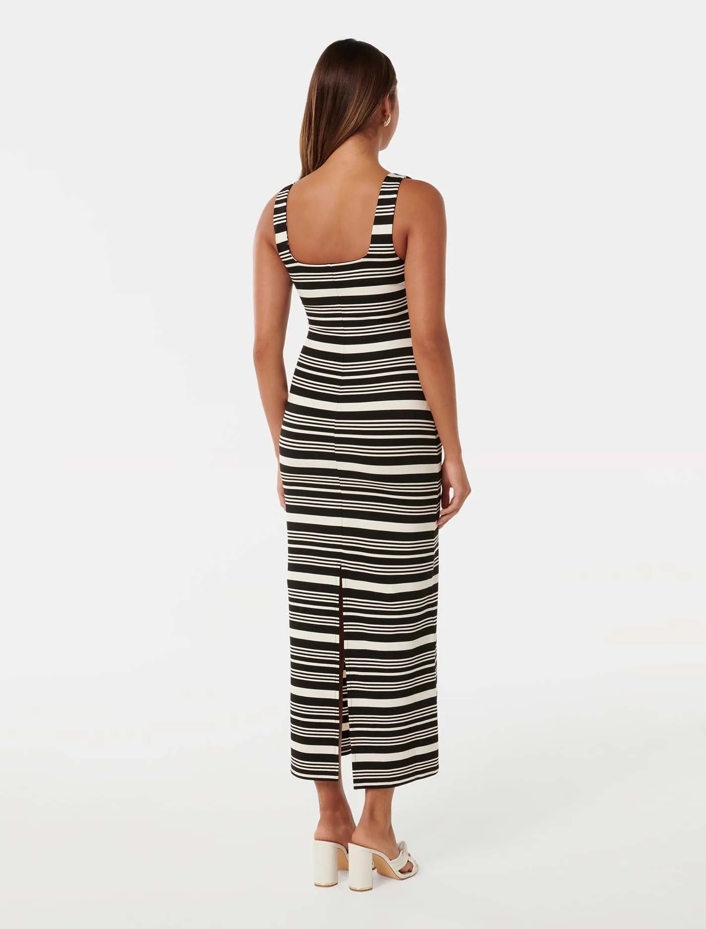 Beverly Square Neck Midi Dress