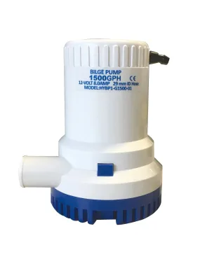 BILGE PUMP,1-1/8"H1500GPH