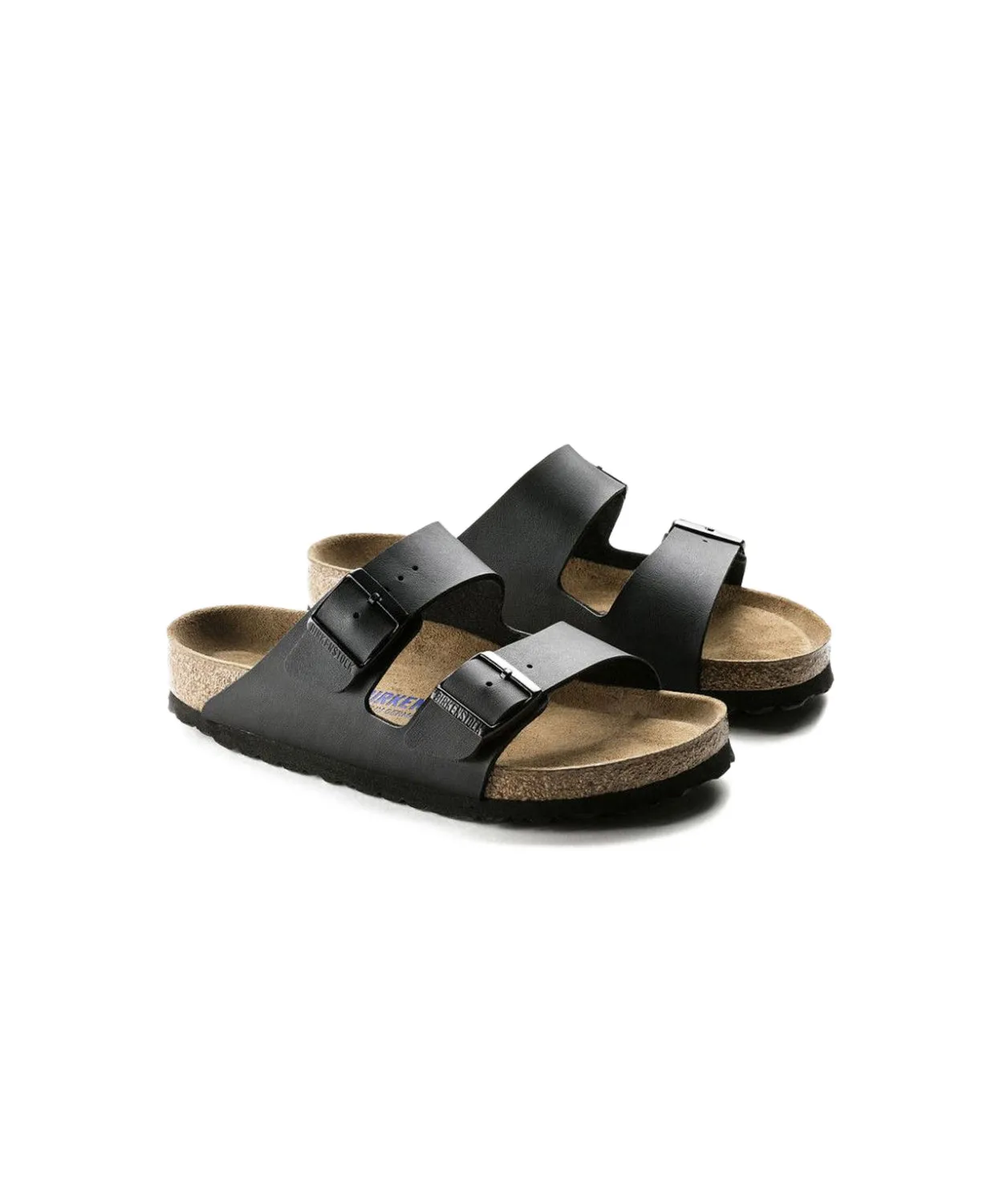 Birkenstock Arizona Birko-Flor Black Soft Footbed Sandals