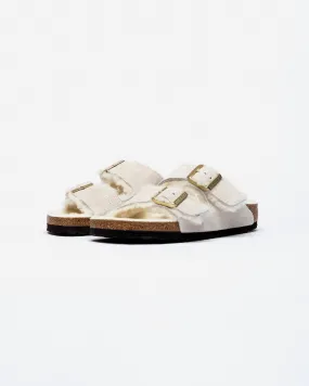 Birkenstock Arizona Shearling Antique White (Narrow)