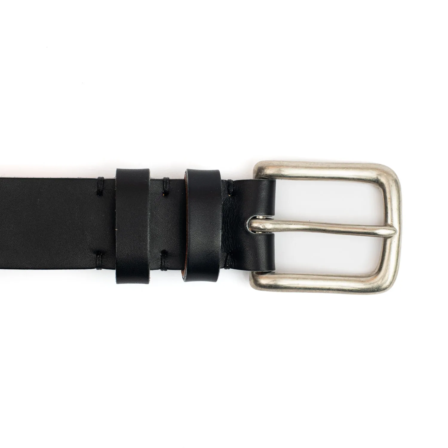 Black Calf Leather Belt