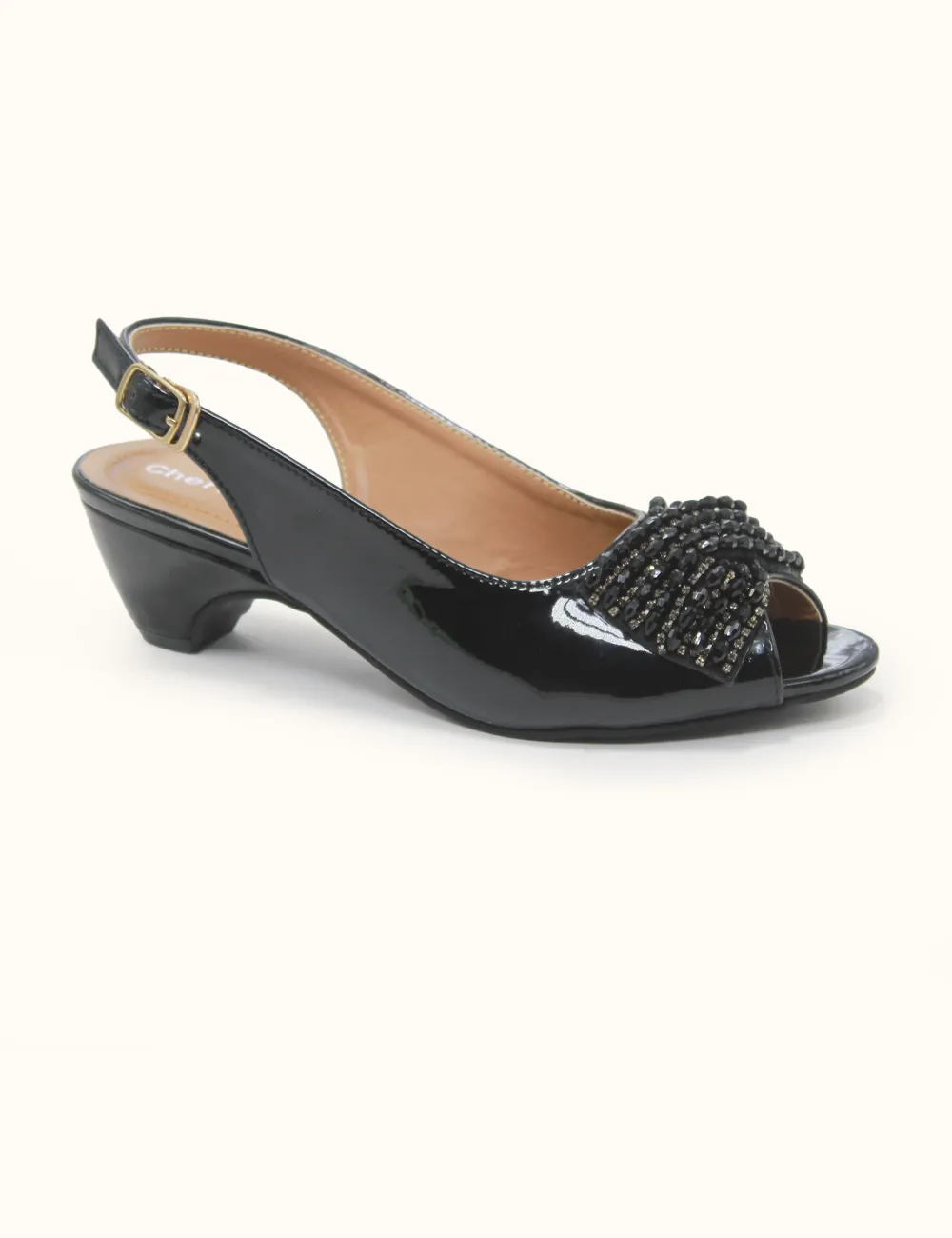 Black | Fancy Heel Pumps for Women