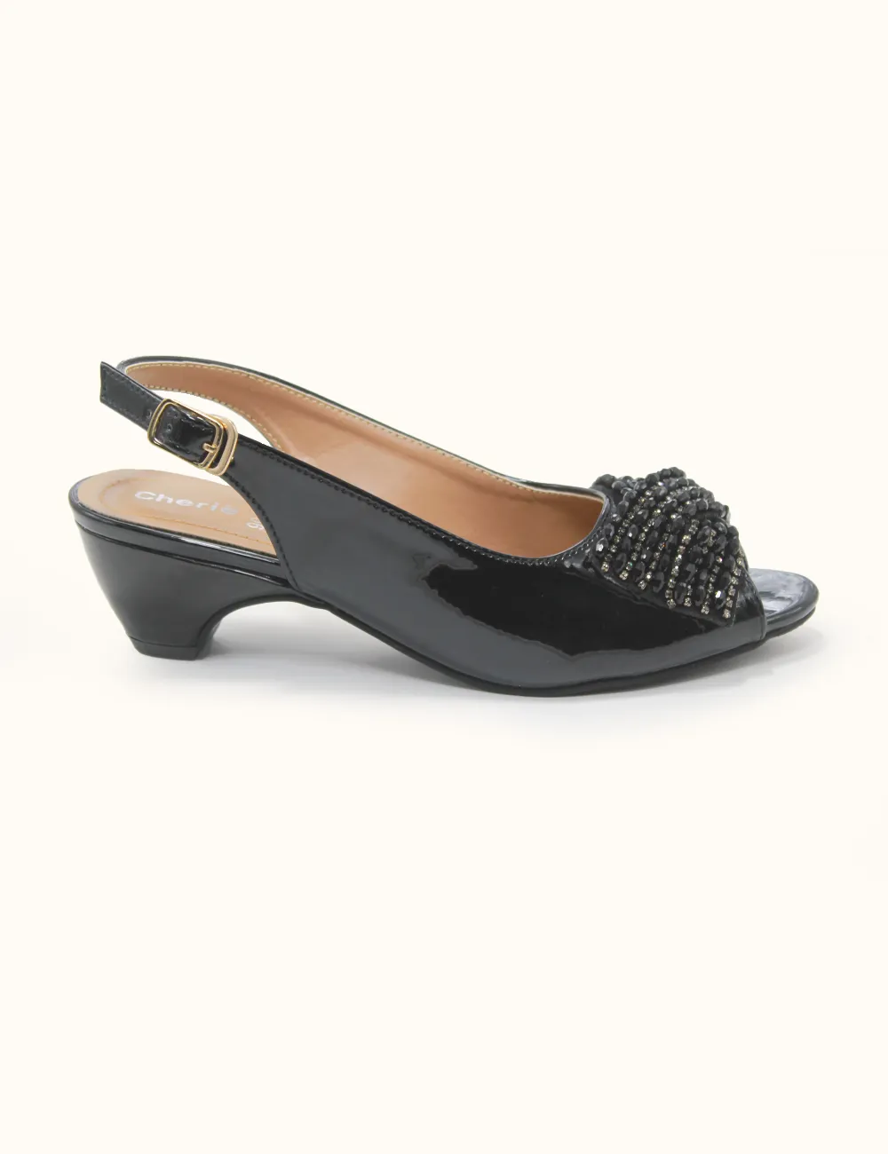 Black | Fancy Heel Pumps for Women