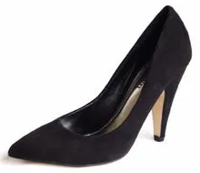 Black Sued Pumps - Karolyn