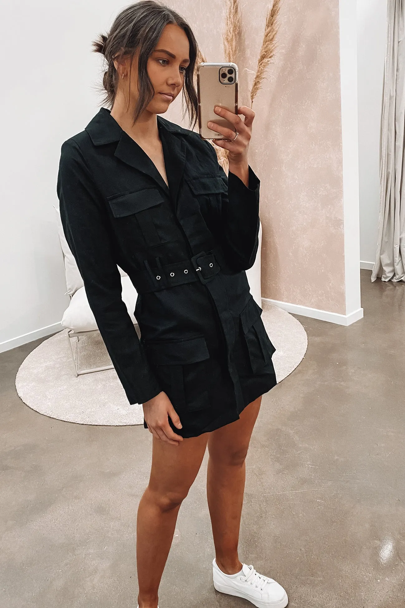 Blair Blazer Dress Black