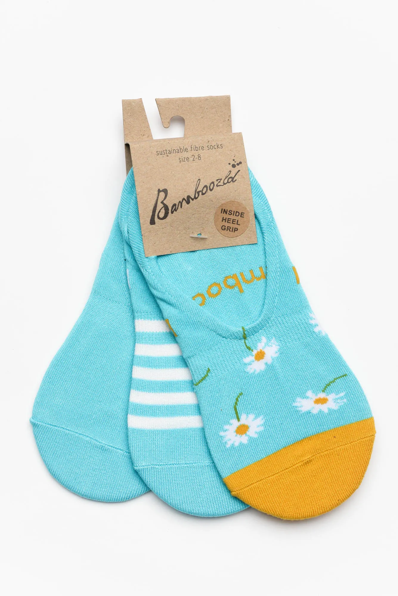 Blue Daisy Bamboo Three Pack Sockettes