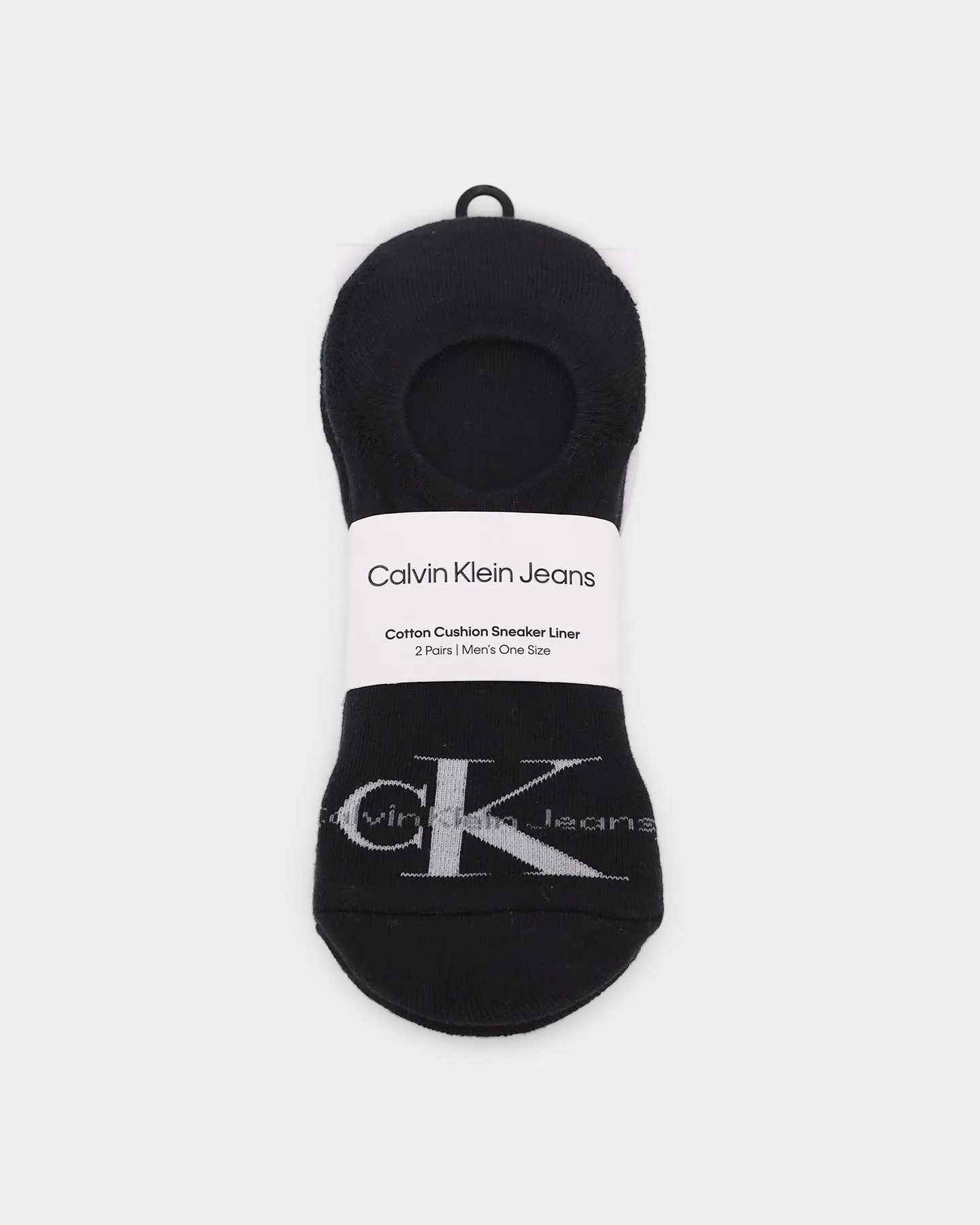 Calvin Klein Monogram Liner Socks 2 Pack Black