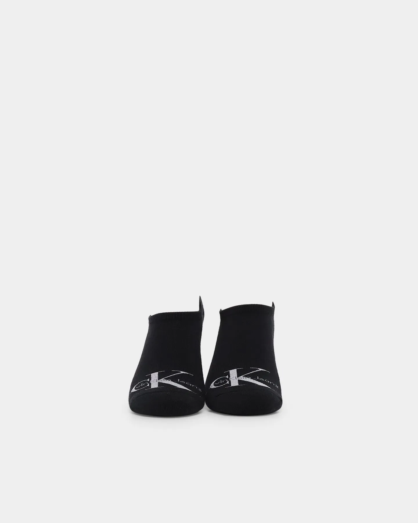 Calvin Klein Monogram Liner Socks 2 Pack Black