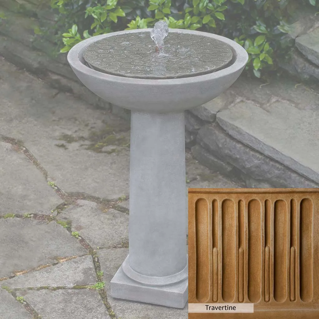 Campania International Cirrus Birdbath Fountain