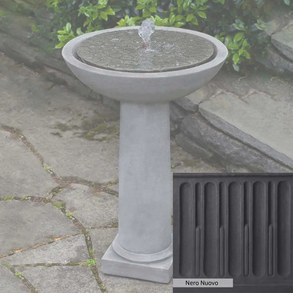 Campania International Cirrus Birdbath Fountain