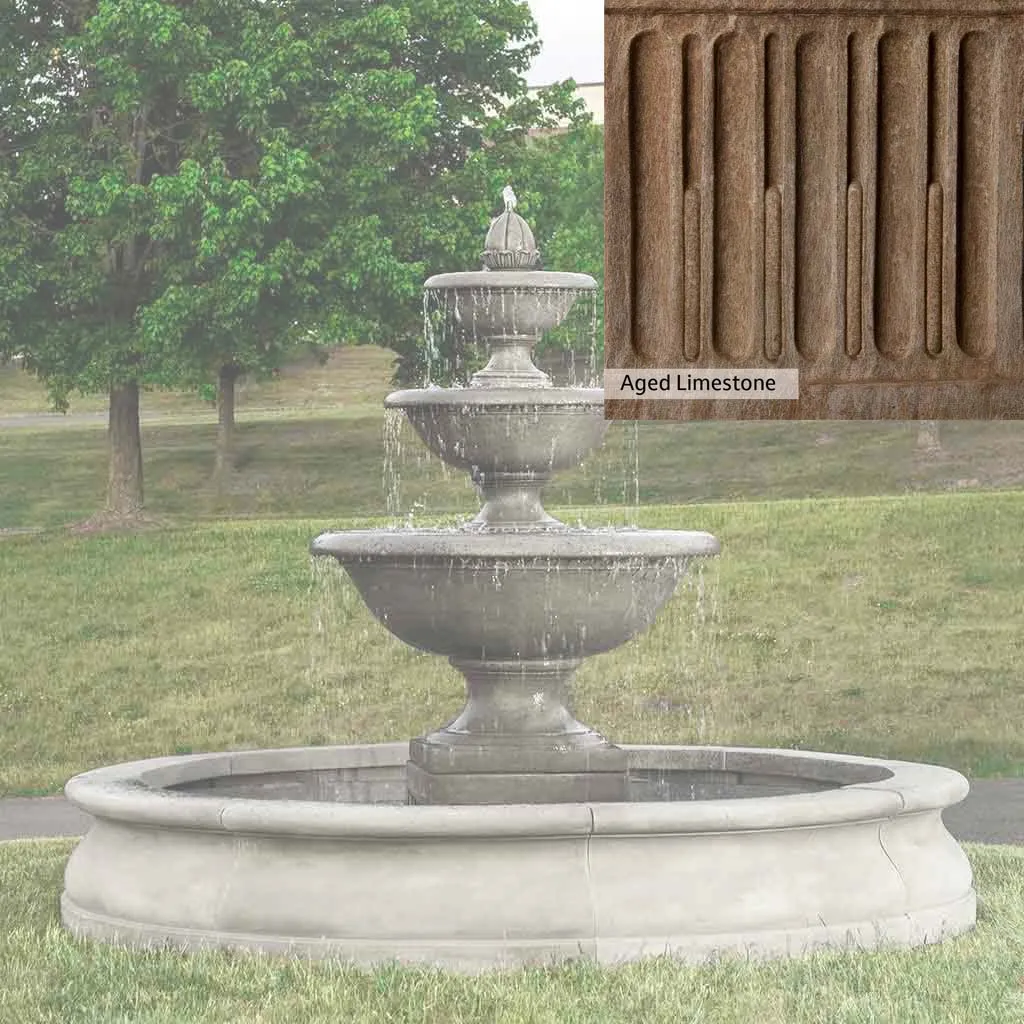 Campania International Monteros Fountain in Basin