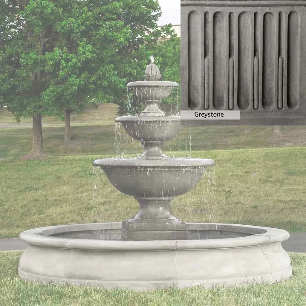 Campania International Monteros Fountain in Basin