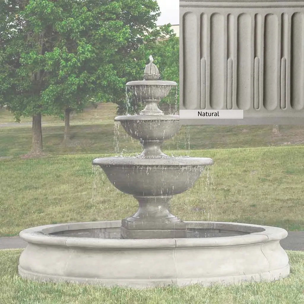 Campania International Monteros Fountain in Basin