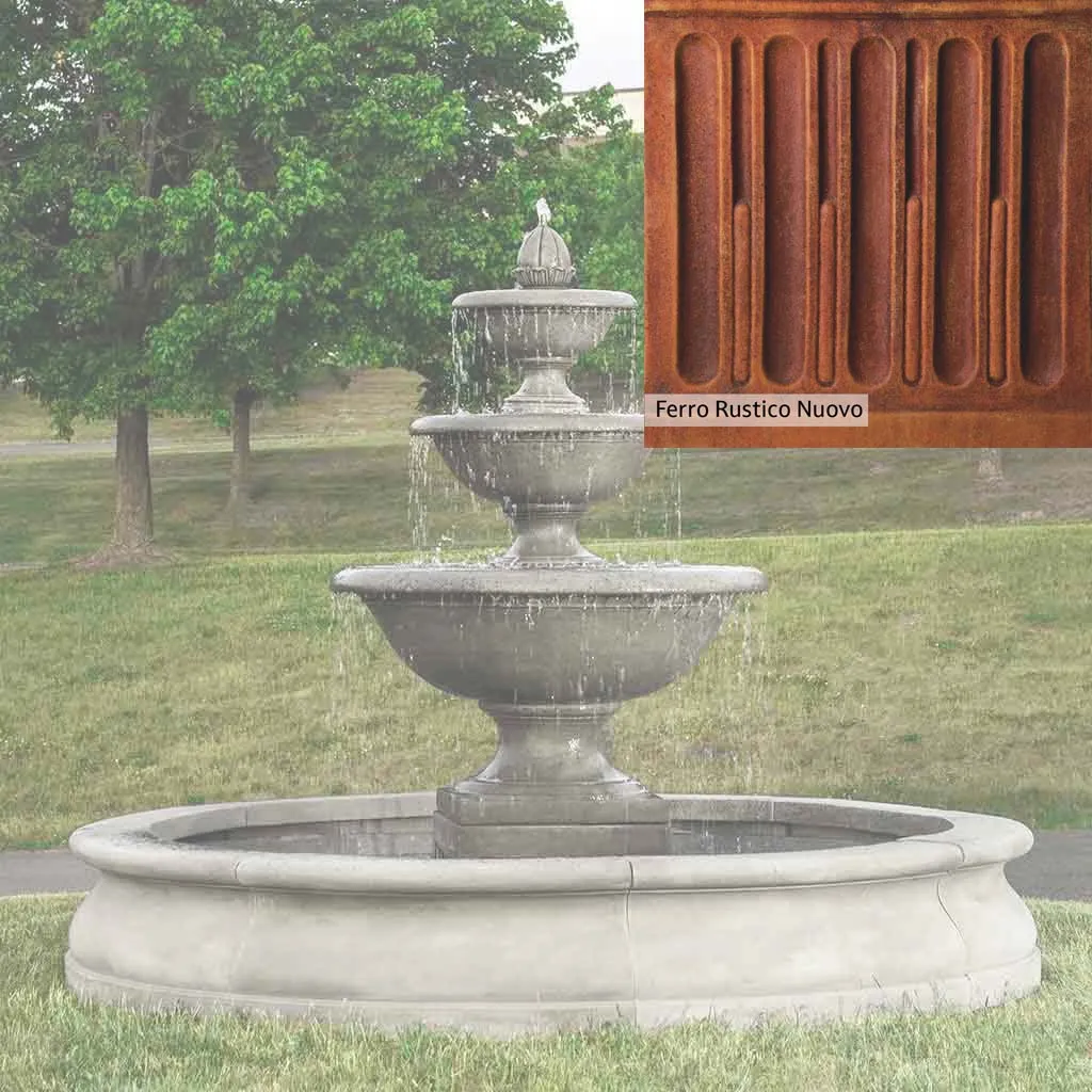 Campania International Monteros Fountain in Basin