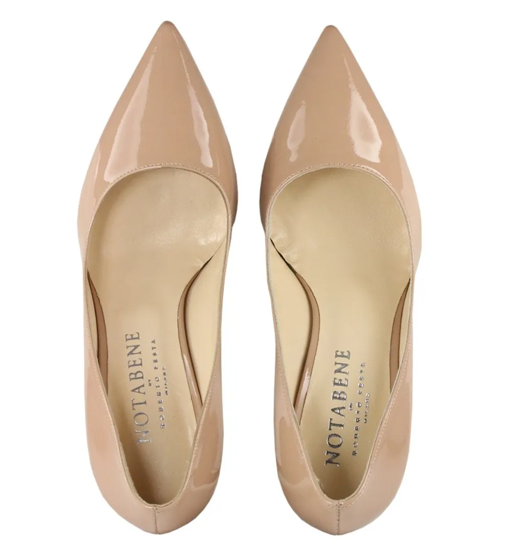 Carolina Nude Patent Shoes