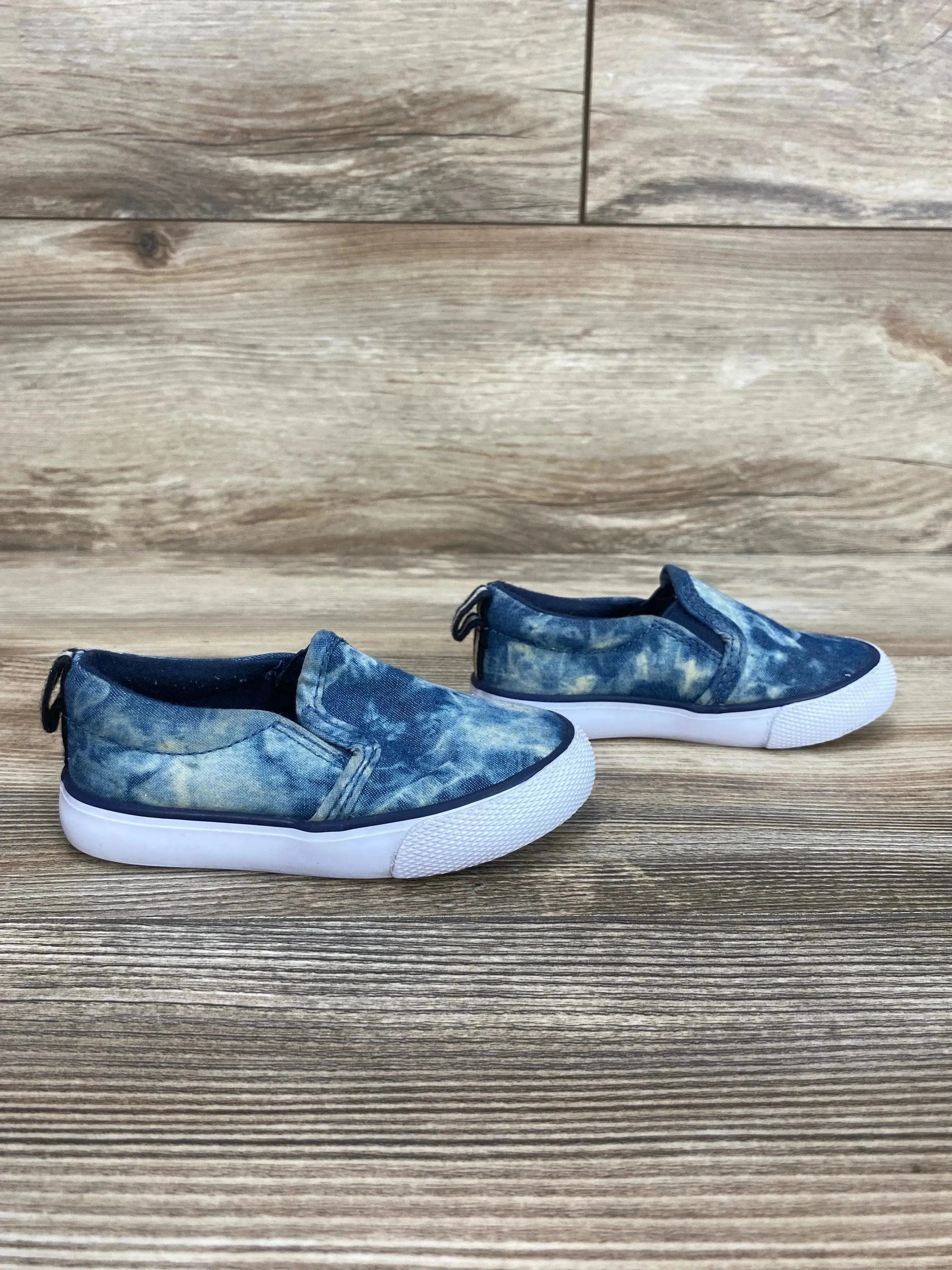 Cat & Jack Blue Keagan Slip-On Tie Dye Sneakers sz 5c