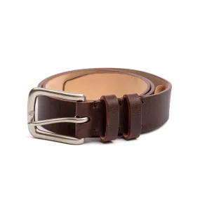 C.F. Stead Naked Kudu Chocolate Truffle Leather Belt