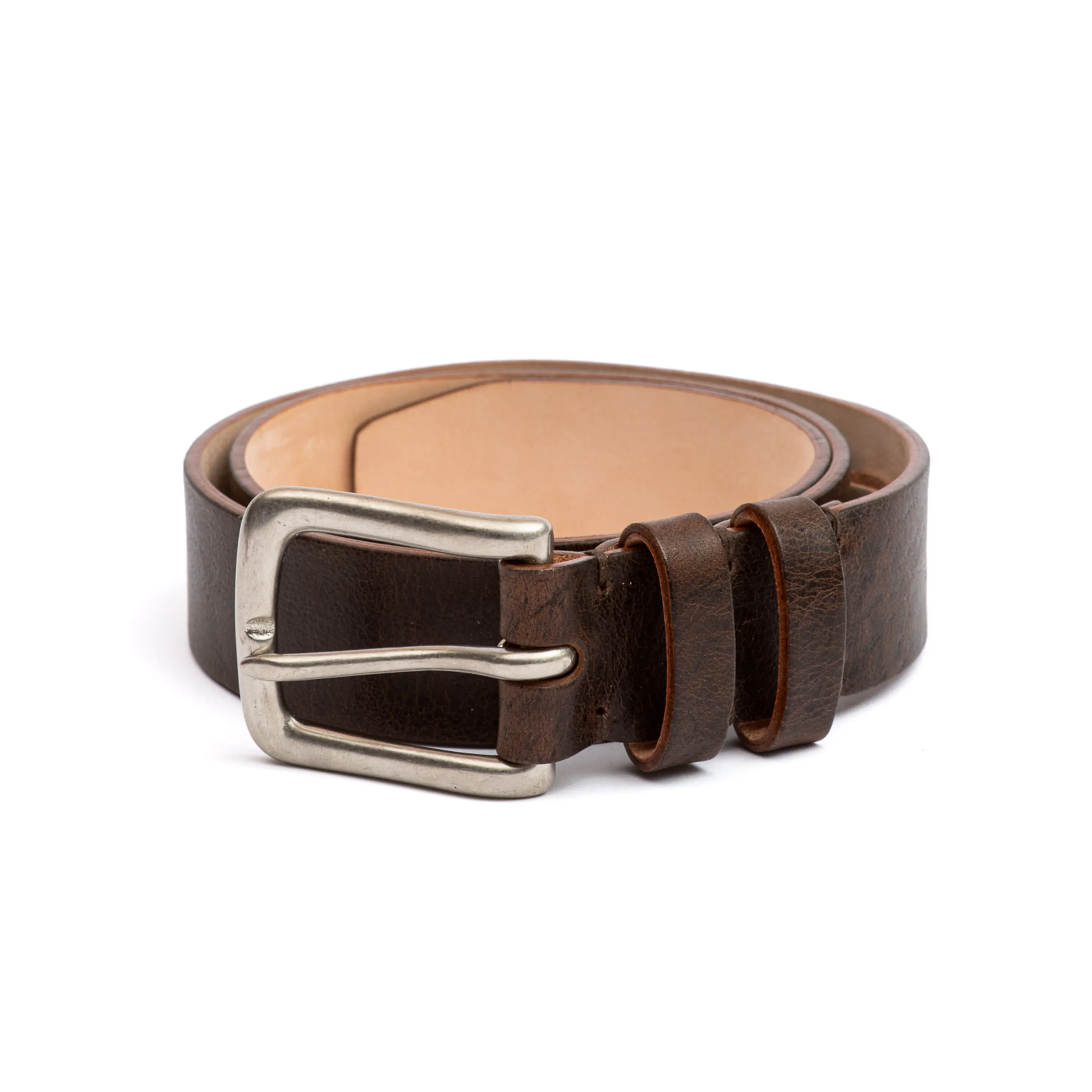 C.F. Stead Naked Kudu Snuff Leather Belt