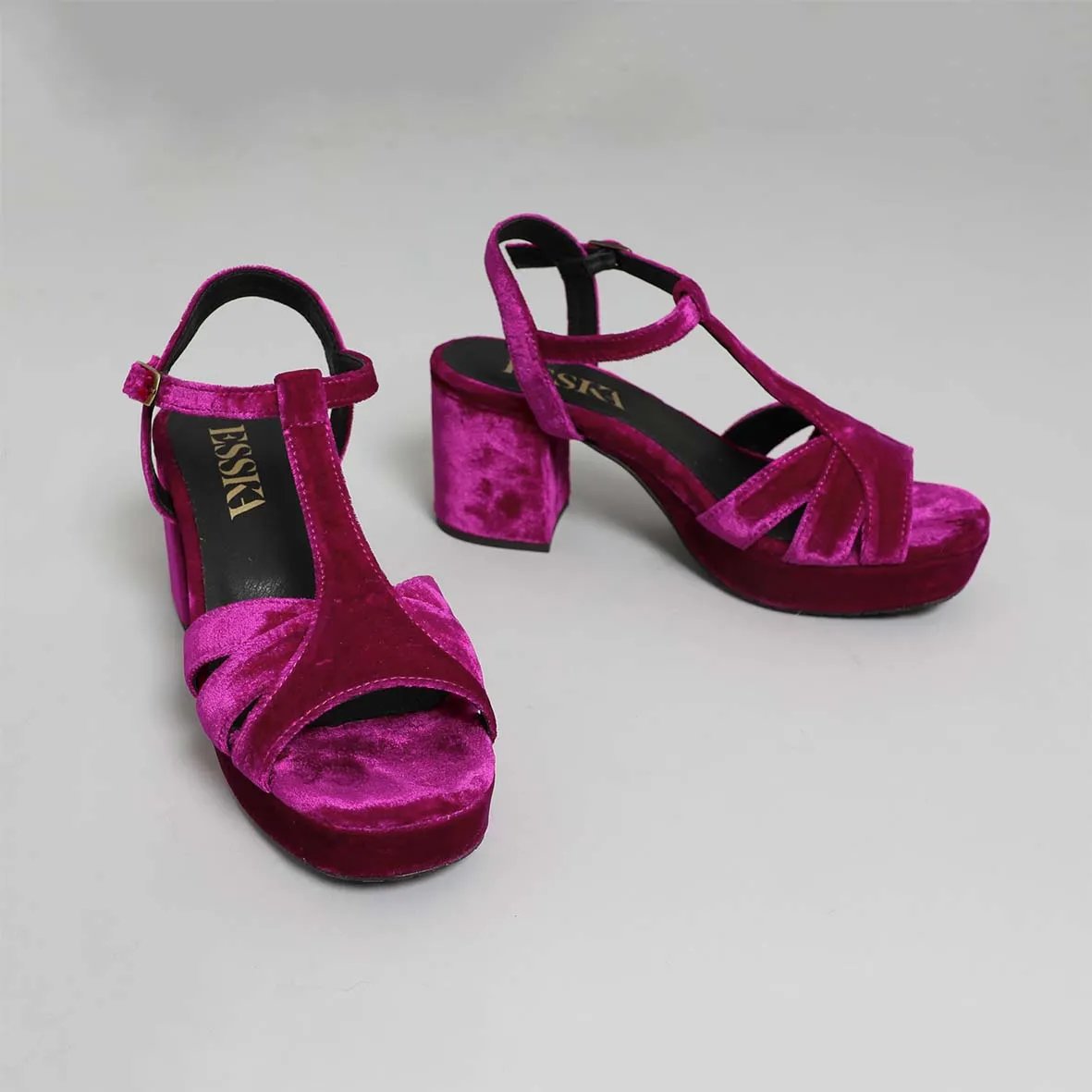 Charlie Vegan Velvet Magenta