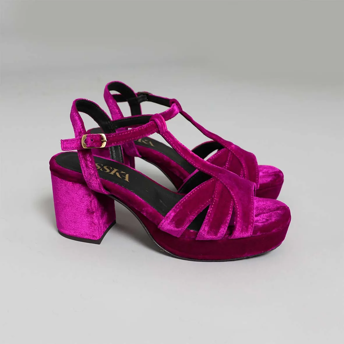 Charlie Vegan Velvet Magenta