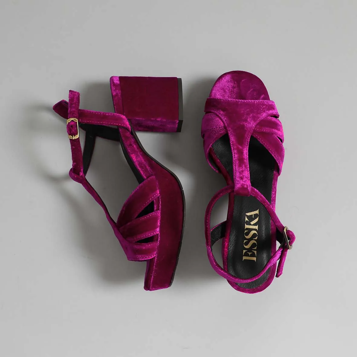 Charlie Vegan Velvet Magenta