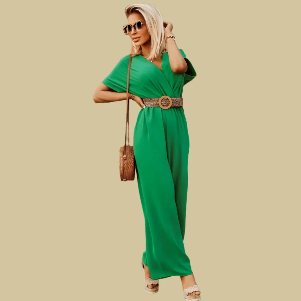 Chic Flow Wide-Leg Dressy Jumpsuit