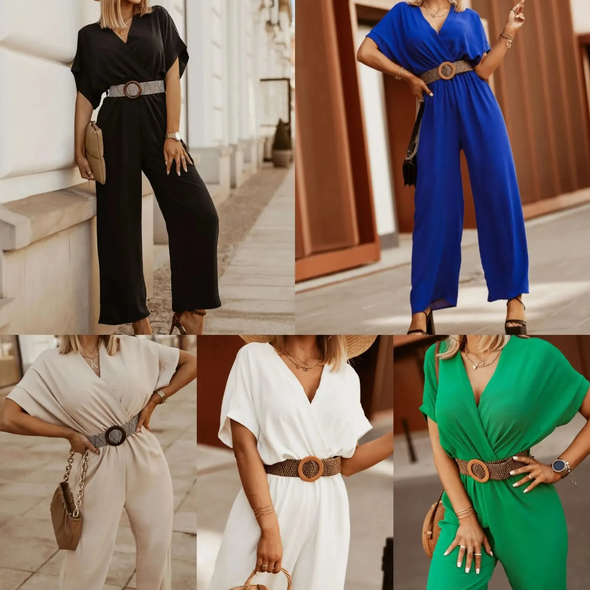 Chic Flow Wide-Leg Dressy Jumpsuit