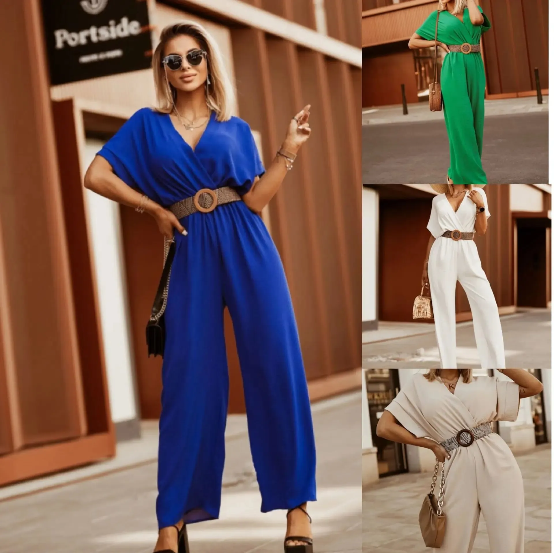 Chic Flow Wide-Leg Dressy Jumpsuit