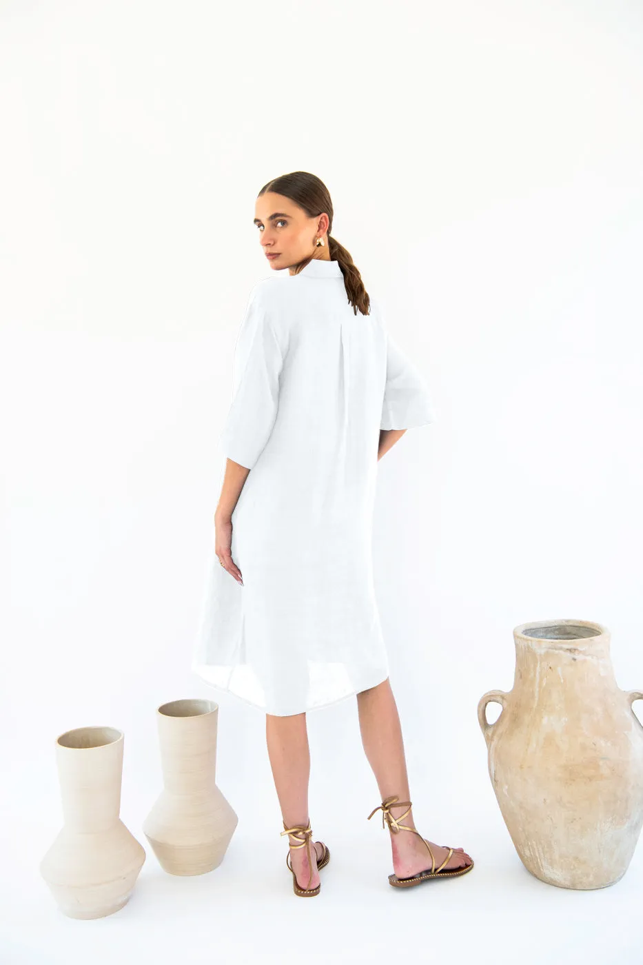 Chloe Shirt Dress - Linen