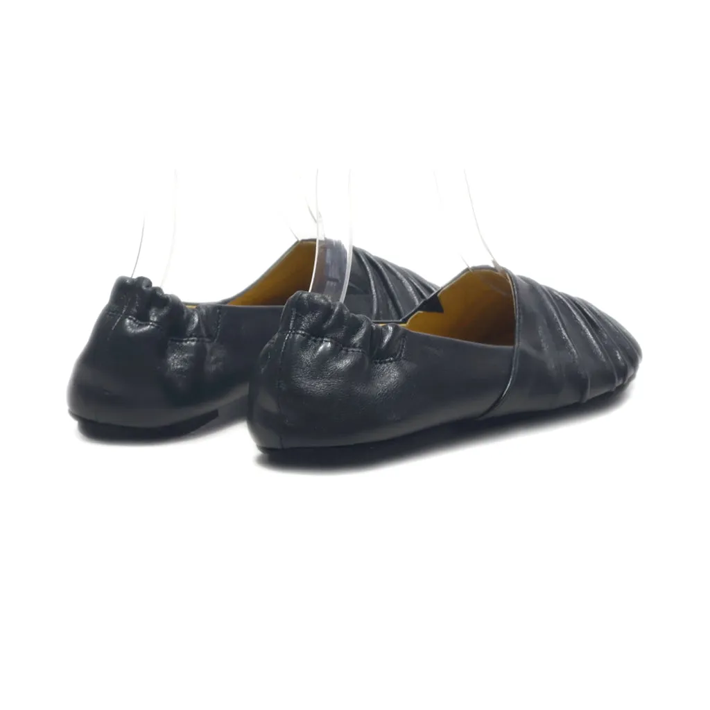 Chocolat Blu Ballerinas Leather Black Colour For Women