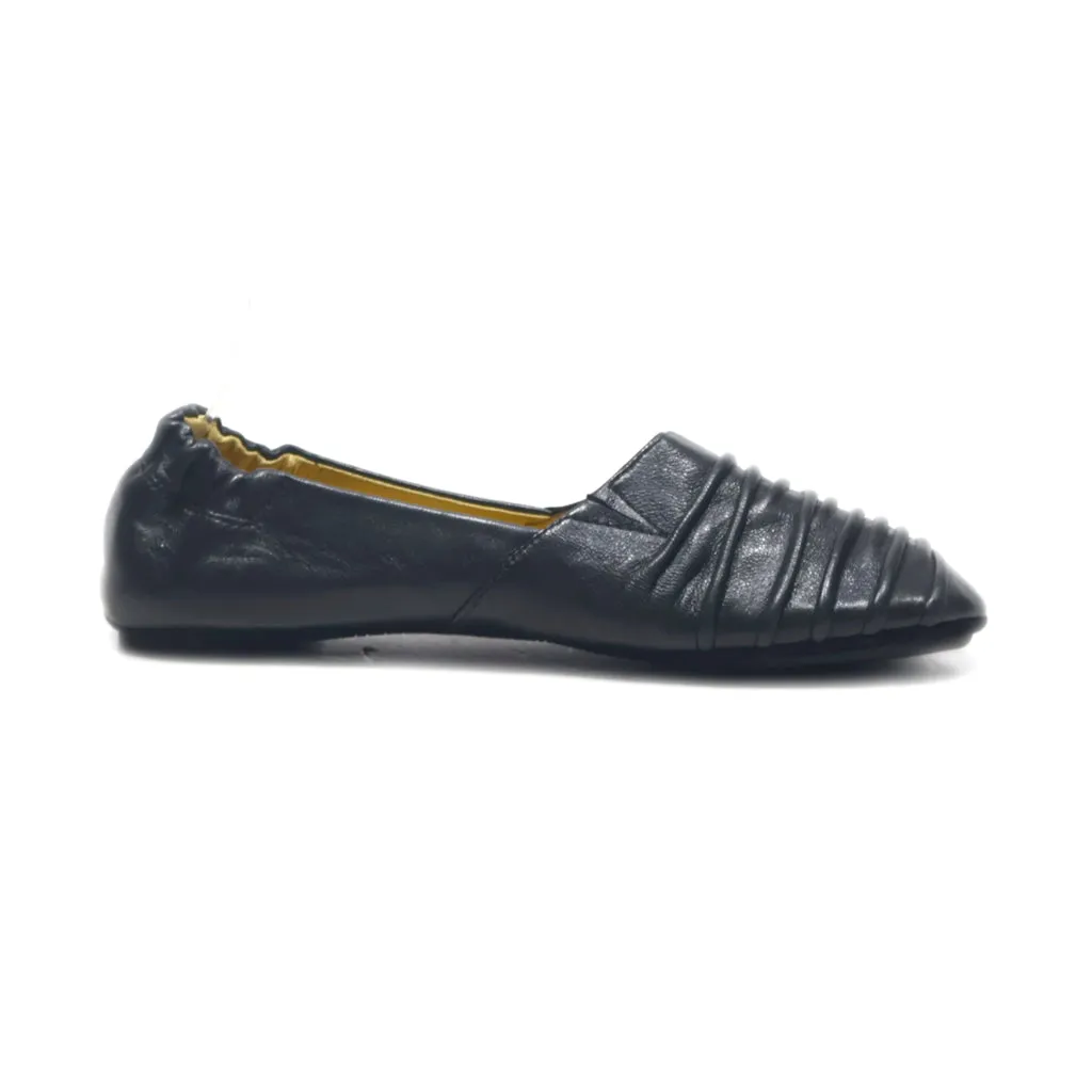 Chocolat Blu Ballerinas Leather Black Colour For Women